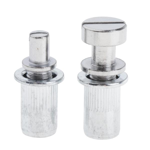 LPギターシルバー用6弦亜鉛合金ギターサドルブリッジテールピーススタッド