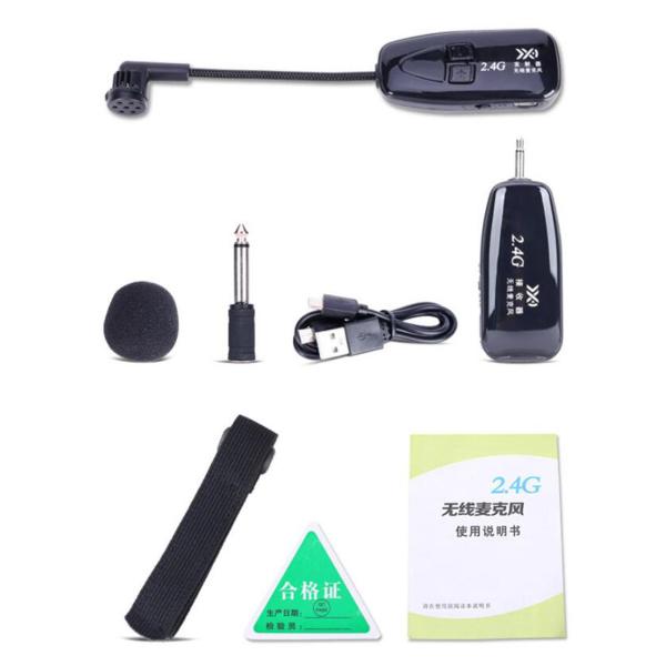Tie Clip Mic Lapel Lavalier 2.4G Microphone for iPhone iPad iPod Smart