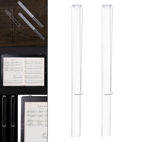 Arcylic Sheet Music Clips Music Stand Clips に適用 Keyboard Music Reading