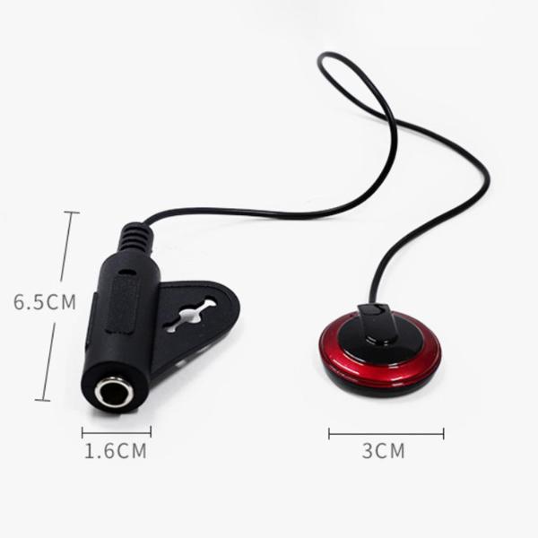 アコースティックギターアクセサリー楽器用ピエゾコンタクトマイクピックアップ1個