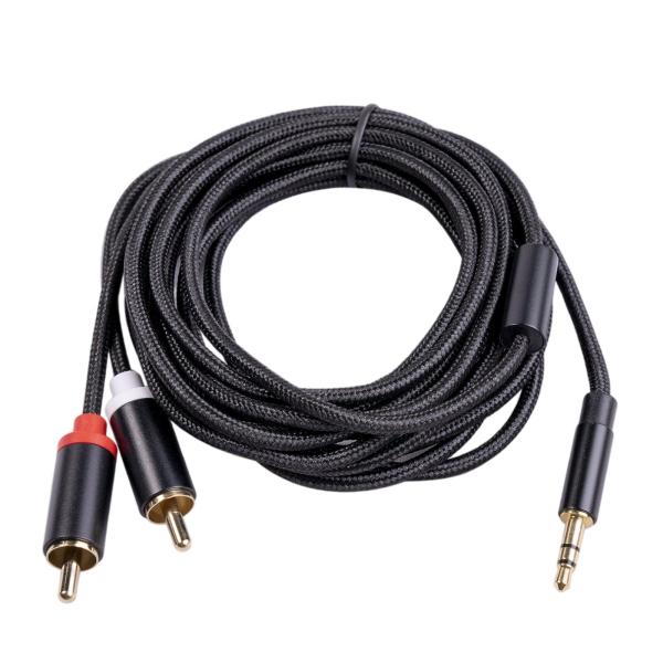 1 / 1.8 / 3M 3.5mm2RCAMからオスオーディオケーブルHiFiステレオAUXコードアダプター3M