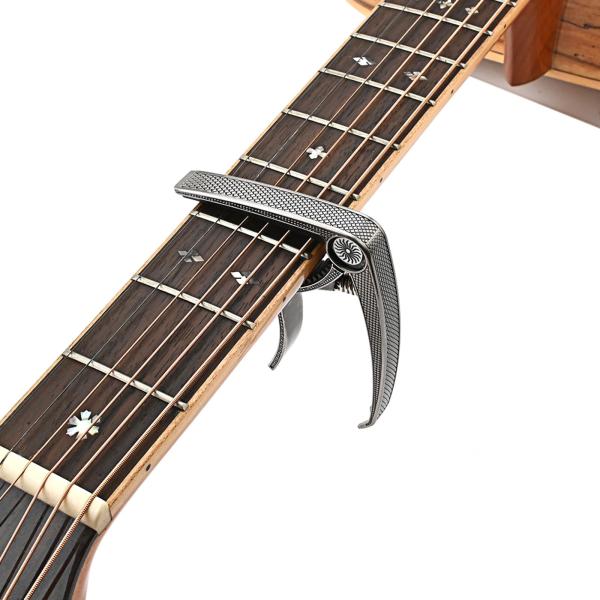 シルバー スプリング式 カポタスト キー変更 クリップ  フォークギター