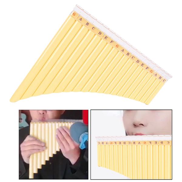 パンパイプ Cキー 木管楽器 初心者向け 弾きやすい樹脂製