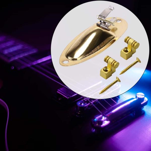 ギター ローラー ストリング ツリーとロードされたジャック ソケット プレート エレキギター用 Aureate