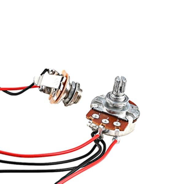 プロフェッショナル ギター ポテンショメータ オーディオ ボリューム ギター ワイヤリング ハーネス 1V1T ジャック ベース パーツ ア