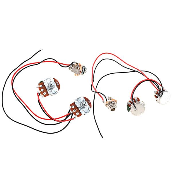 プロフェッショナル ギター ポテンショメータ オーディオ ボリューム ギター ワイヤリング ハーネス 1V1T ジャック ベース パーツ ア