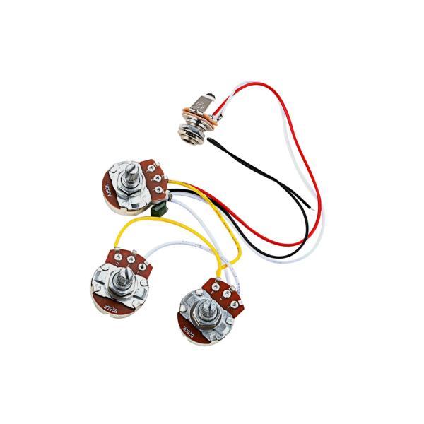 Electric A250K+B250K ポテンショメータ 配線済み エレキギターアクセサリー用