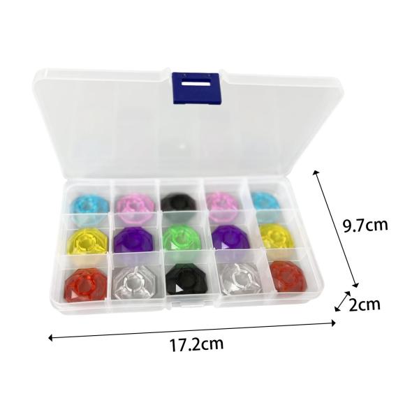 15x エレキギターエフェクトペダルフットスイッチフットネイルキャップ耐久性のあるフットボードオクタゴン