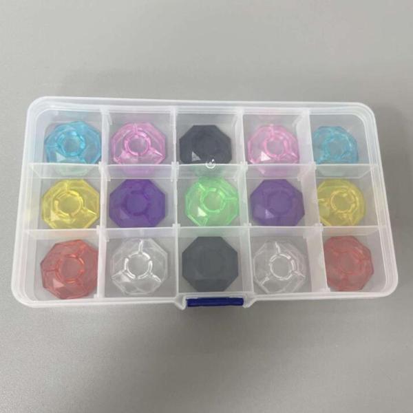 15x エレキギターエフェクトペダルフットスイッチフットネイルキャップ耐久性のあるフットボードオクタゴン