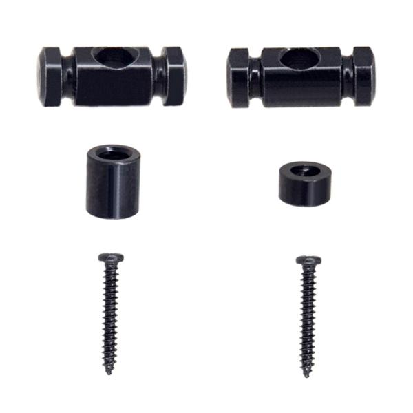 2 個ローラーストリングガイドギターローラーストリングツリークラシックギター用ブラック