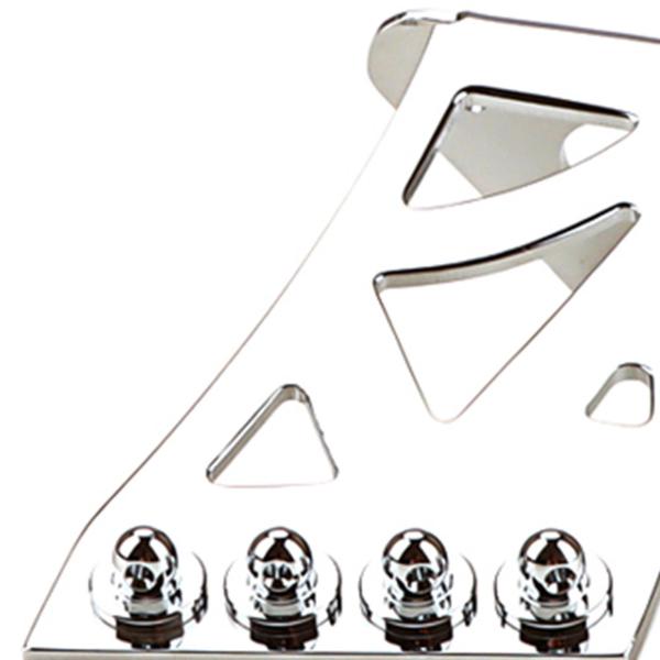 バンジョーテールピース交換中空ボディアーチトップギター高性能クロームプロフェッショナル 4 弦ギターアクセサリージャズギター用