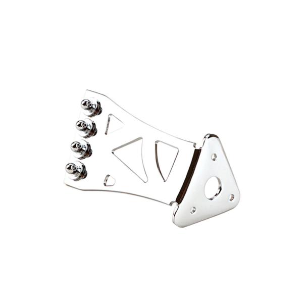 バンジョーテールピース交換中空ボディアーチトップギター高性能クロームプロフェッショナル 4 弦ギターアクセサリージャズギター用