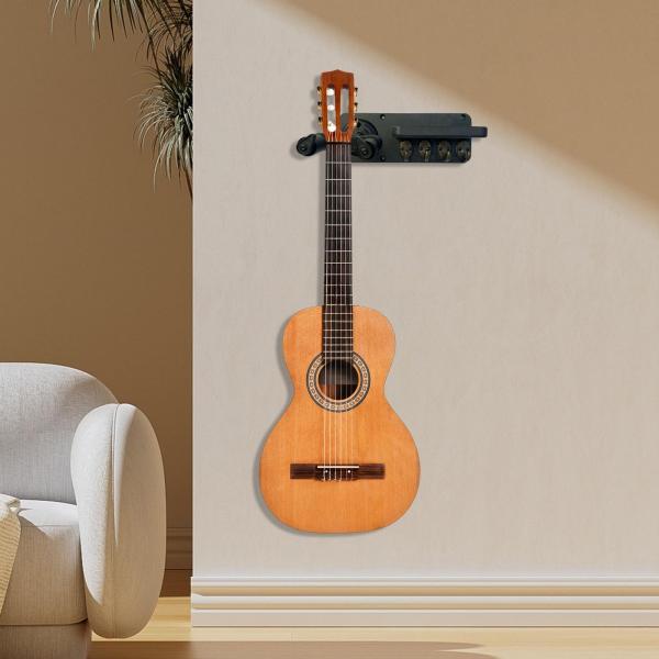 ギター壁掛けハンガー ネジ付き 取り付け簡単 高耐久ディスプレイ 多機能収納ラック アコースティックエレクトリックギターバンジョー用 ユニバ｜stk-shop｜02