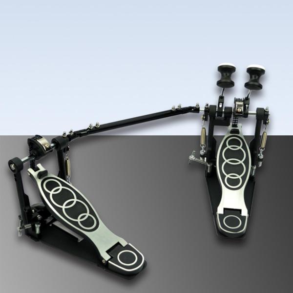 ダブルバスドラムペダルツインフットペダルジャズドラム用電子ドラム愛好家ダブルチェーン