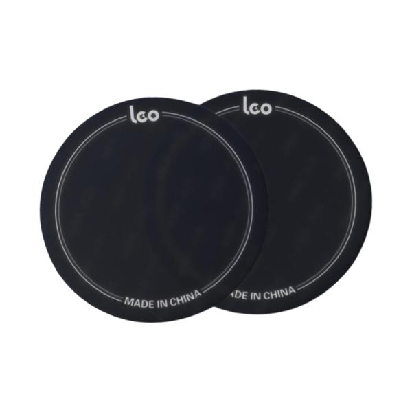 2x ドラムヘッドパッチ耐衝撃性バスドラムパーツドラムヘッドプロテクターブラック 9.6 センチメートル