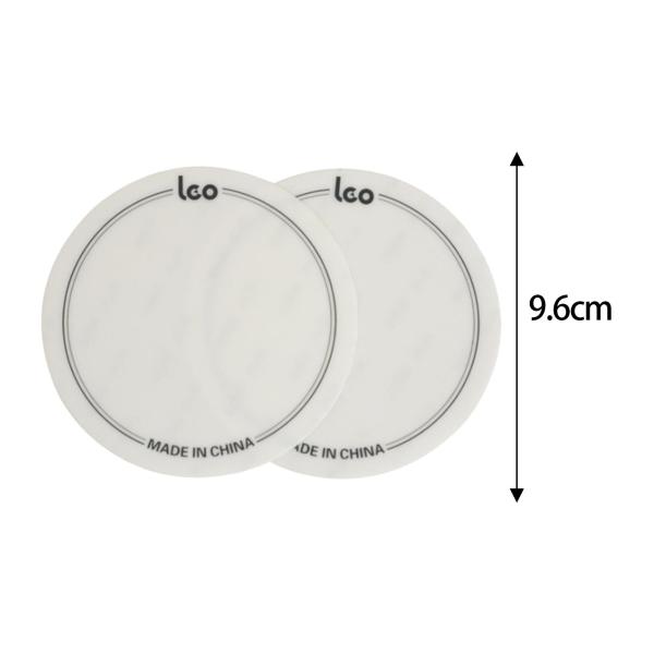 2x ドラムヘッドパッチ耐衝撃性バスドラムパーツドラムヘッドプロテクターホワイト 9.6 センチメートル