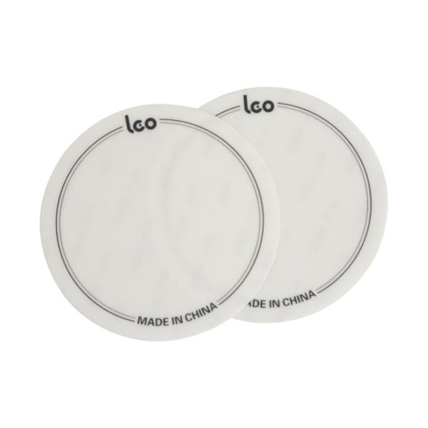 2x ドラムヘッドパッチ耐衝撃性バスドラムパーツドラムヘッドプロテクターホワイト 9.6 センチメートル