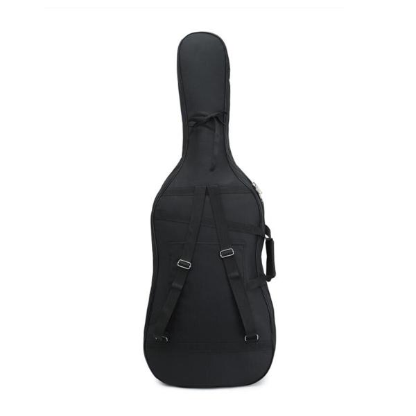 チェロ キャリング バッグ 防雨、オックスフォード布パッド入りソフト チェロ ケース、旅行キャンプ ステージ パフォーマンス コンサート用チ123cmx45cmx23cm