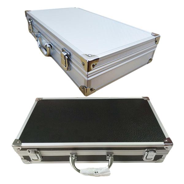 マイクギア収納ボックス ガイドシステム ハンドル付き 楽器ボックス マイクケース ブラック