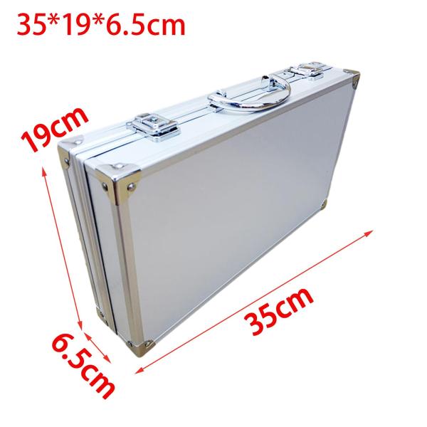 マイクギア収納ボックス ガイドシステム ハンドル付き 楽器ボックス マイクケース ホワイト