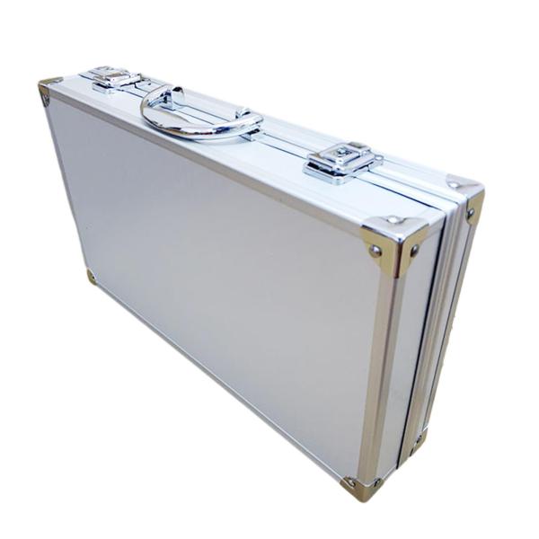 マイクギア収納ボックス ガイドシステム ハンドル付き 楽器ボックス マイクケース ホワイト