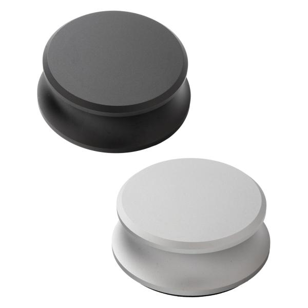 アルミニウムレコードウェイトスタビライザー、LPスタビライザー用レコードクランプ、プロフェッショナル、友人、家族へのギフト , 黒