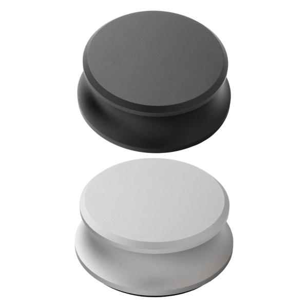 アルミニウムレコードウェイトスタビライザー、LPスタビライザー用レコードクランプ、プロフェッショナル、友人、家族へのギフト , 黒