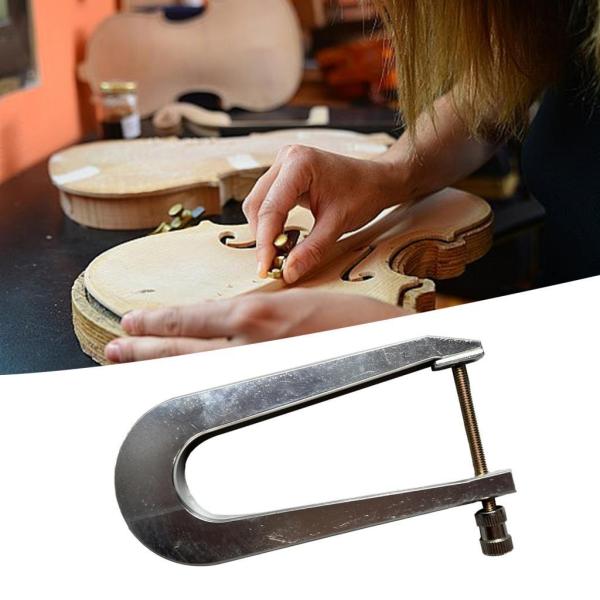 バイオリンビームクランプ交換用ユニバーサルバイオリンパネルバックプレートブレーシングクリップ 11.6 センチメートル