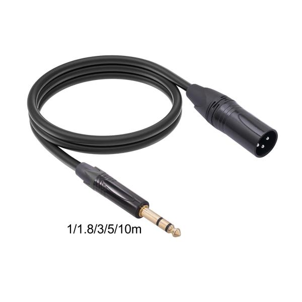 6.35 - XLR ケーブル TRS 6.35 ミリメートルステレオジャックアダプタケーブルデジタル一眼レフカメラ 1/4 インチ 1 メ
