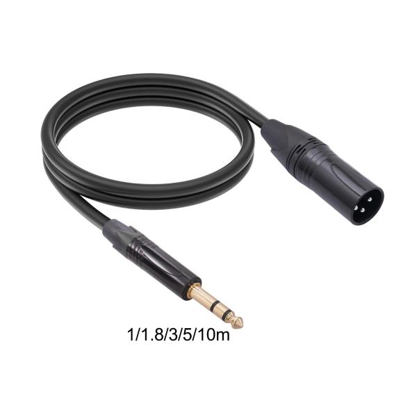 6.35 - XLR ケーブル TRS 6.35 ミリメートルステレオジャックアダプタケーブルデジタル一眼レフカメラ 1/4 インチ 1 メ