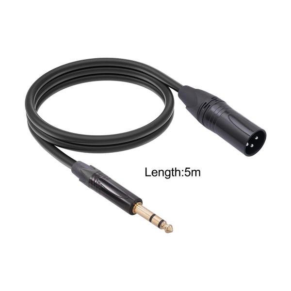 6.35 - XLR ケーブル TRS 6.35 ミリメートルステレオジャックアダプタケーブルデジタル一眼レフカメラ 1/4 インチ 5 メ