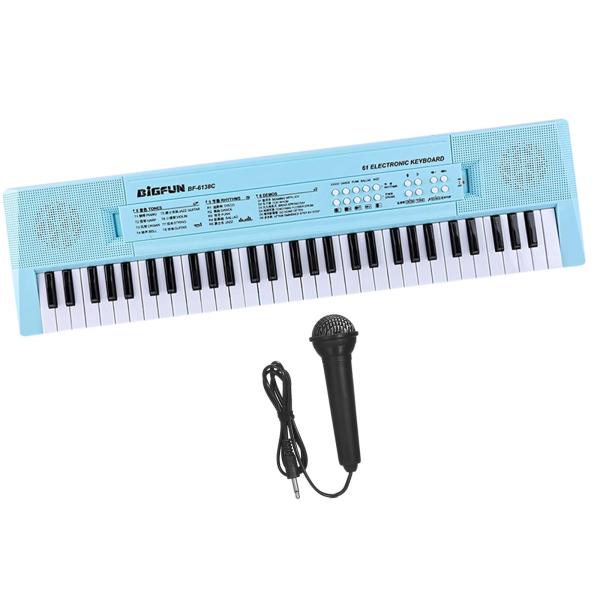 キーボードピアノ子供用楽器玩具61キーギフトポータブル新年ギフト音楽電子キーボードステージ屋外ショー用｜stk-shop｜03