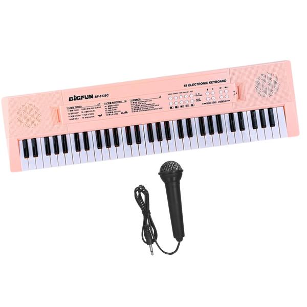 キーボードピアノ子供用楽器玩具61キーギフトポータブル新年ギフト音楽電子キーボードステージ屋外ショー用｜stk-shop｜04