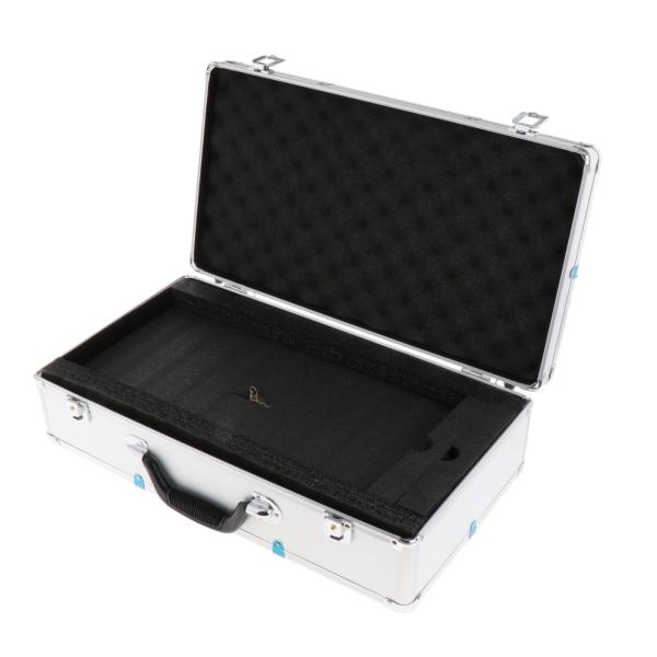 マイクケース アルミ耐衝撃性ライブブロードキャストハードシェルマイクケース 51x27x14cm 