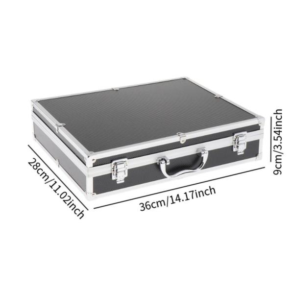 マイクケース アルミ耐衝撃性ライブブロードキャストハードシェルマイクケース 36.5x28.5x9cm argent
