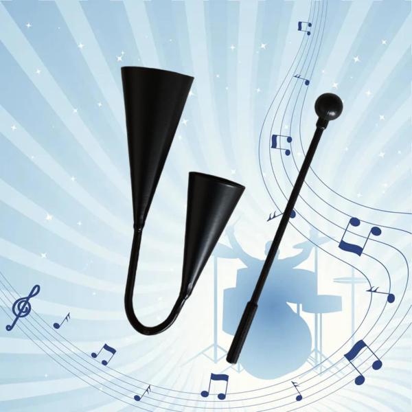 Agogo Bells 教材 誕生日プレゼント 面白い手持ち打楽器 18cmx11cm