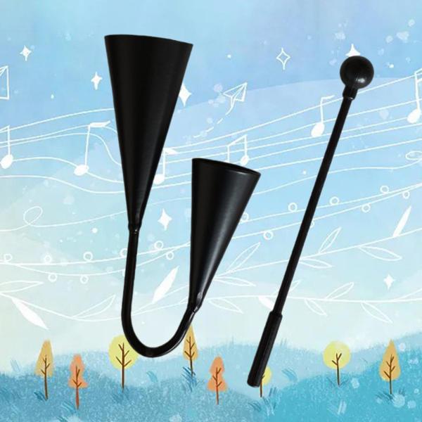 Agogo Bells 教材 誕生日プレゼント 面白い手持ち打楽器 25cmx14cm