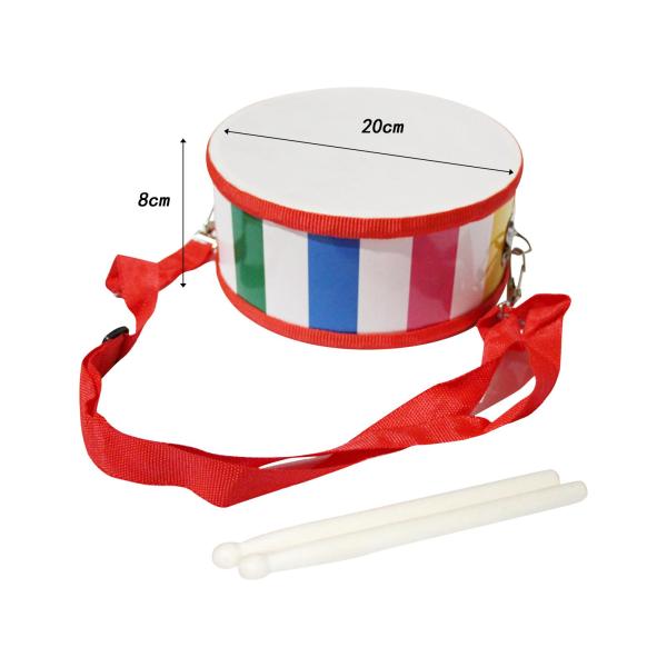 伝統的な中国のウエストドラム、子供用ドラムセット感覚音楽アート、ドラムスティック2本ホリデーギフトドラム楽器音楽玩具、
