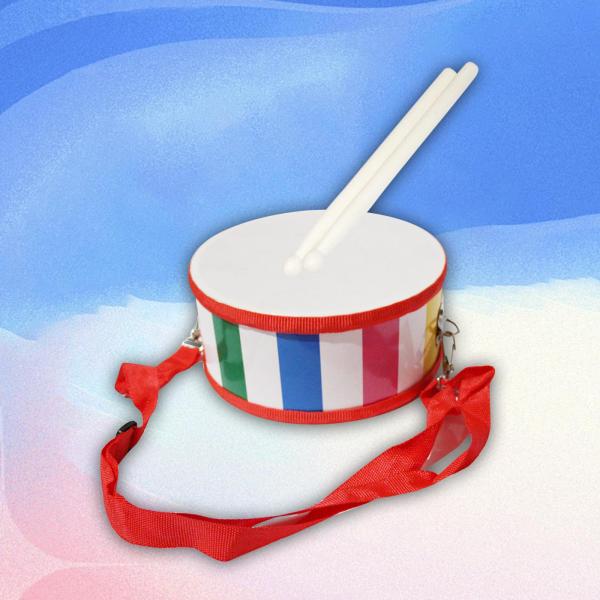 伝統的な中国のウエストドラム、子供用ドラムセット感覚音楽アート、ドラムスティック2本ホリデーギフトドラム楽器音楽玩具、