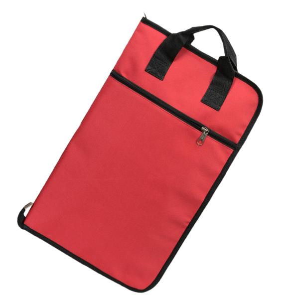 ポータブルドラムスティック収納ハンギングバッグ ハンドル付き ドラムスティックハンドバッグホルダー レッド