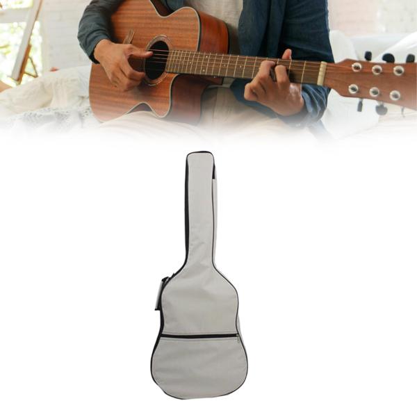 ギターギグバッグ サイドハンドル付き ポータブルトラベル 41インチ アコースティックギターキャリングケース グレー