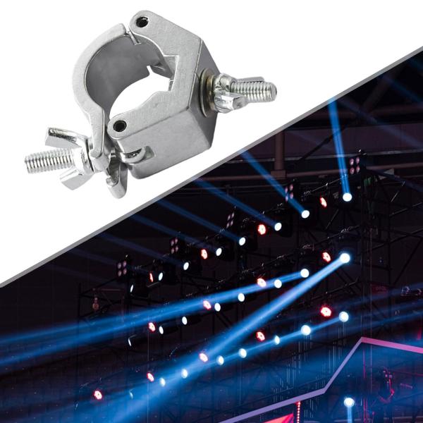 ステージライトクランプ  DJ ライトクランプ ライト用 LED ステージ照明 銀 30 〜 36mm