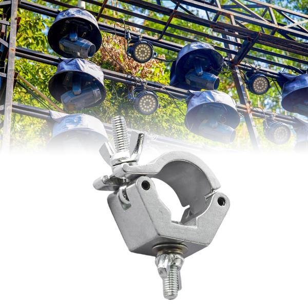 ステージライトクランプ  DJ ライトクランプ ライト用 LED ステージ照明 銀 30 〜 36mm