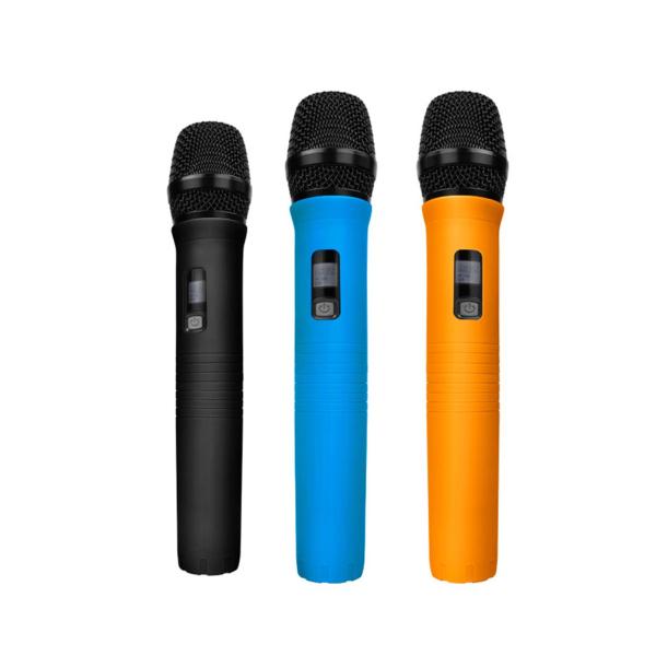 パーティーステージスタジオ用スポンジフォームカバー付きハンドヘルドマイク保護スリーブオレンジ