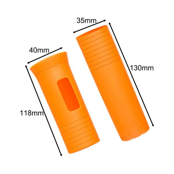 パーティーステージスタジオ用スポンジフォームカバー付きハンドヘルドマイク保護スリーブオレンジ