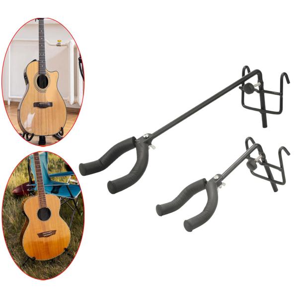 金属製ギタースタンド 金属製 アコースティックエレキギター ベースギター マンドリン用 ロング