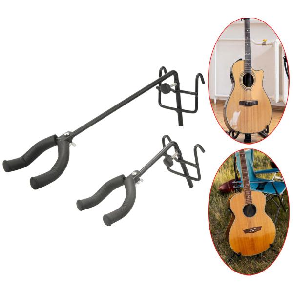 金属製ギタースタンド 金属製 アコースティックエレキギター ベースギター マンドリン用 ロング