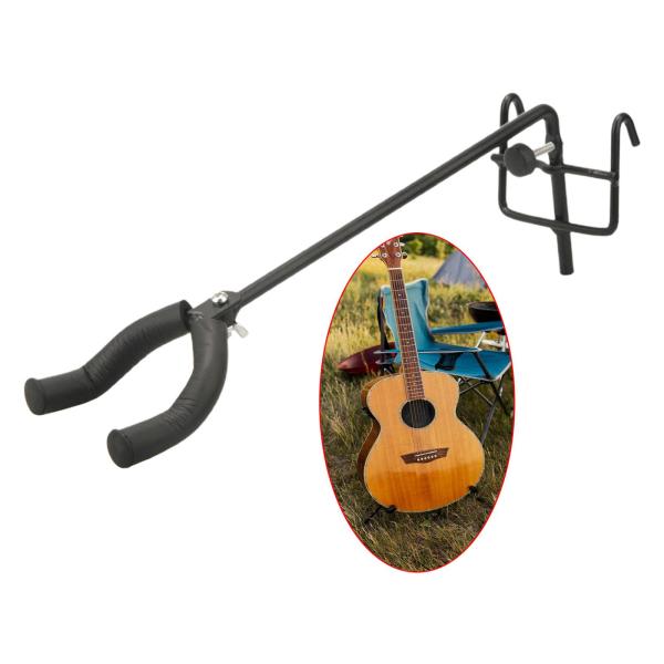 金属製ギタースタンド 金属製 アコースティックエレキギター ベースギター マンドリン用 ロング
