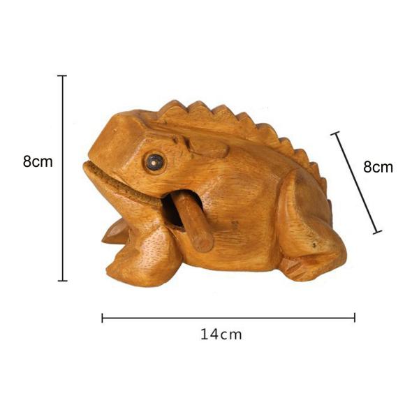 ウッドフロッグ ギロ やすり パーティー おもちゃ ギフト シェイカー 楽器 ギロ シェイカー 8x8cm
