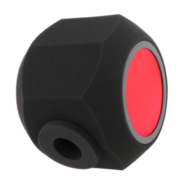 45mm-60mmマイク用ウインドスクリーン マイクフォームカバー ポータブル防音ブースセット C